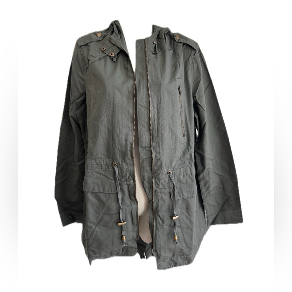 Fashion Nova Women's Green Utility Jacket